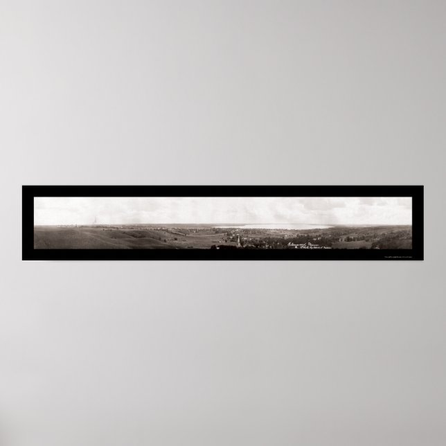 Glenwood MN Panorama Foto 1913 Poster (Vorne)