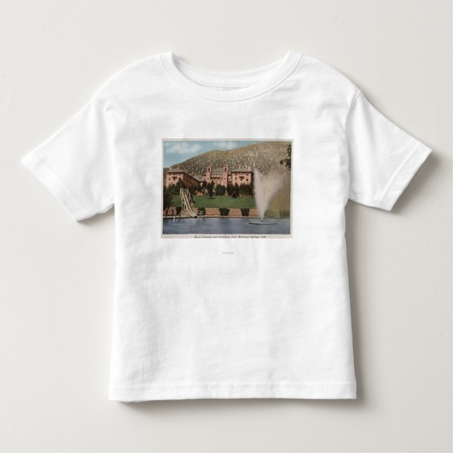 Glenwood Springs, Co - Ansicht des Hotels Co u. Kleinkind T-shirt (Vorderseite)