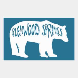 Glenwood Springs Colorado Bär Rechteckiger Aufkleber