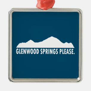 Glenwood Springs Colorado Bitte Ornament Aus Metall