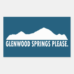 Glenwood Springs Colorado Bitte Rechteckiger Aufkleber