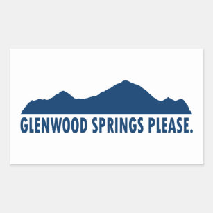 Glenwood Springs Colorado Bitte Rechteckiger Aufkleber
