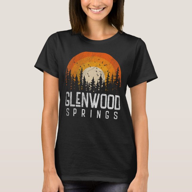 Glenwood Springs Colorado CO Shirt Retro Style Vin (Vorderseite)