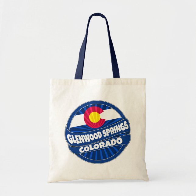 Glenwood Springs Colorado Fahne platzte Tasche (Vorne)