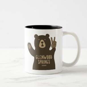 Glenwood Springs Colorado Friedensbär Zweifarbige Tasse