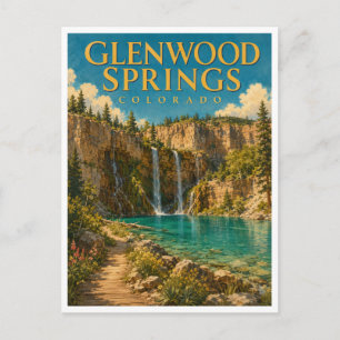 Glenwood Springs Colorado Hanging Lake GeoSaga Postkarte