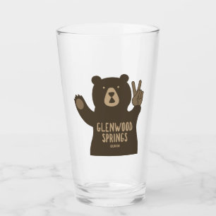 Glenwood Springs Colorado Peace Bear Glas