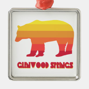 Glenwood Springs Colorado Regenbär Ornament Aus Metall