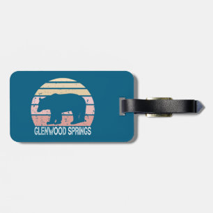 Glenwood Springs Colorado Retro Bär Gepäckanhänger