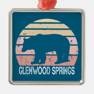 Glenwood Springs Colorado Retro Bär Ornament Aus Metall