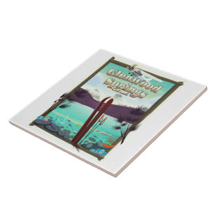 Glenwood Springs Colorado Ski Poster. Fliese