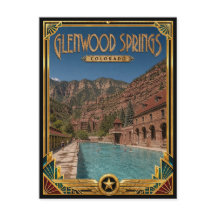 Glenwood Springs Colorado Vintage Art Deco Golden