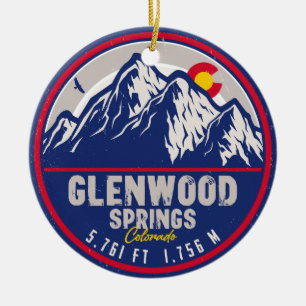 Glenwood Springs Colorado Wandern im Val Piora Keramik Ornament