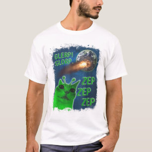 Glerp Glorp Alien Cat T-Shirt