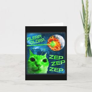 Glerp Glorp Lustige Außerirdische Katze Brainrot M Karte