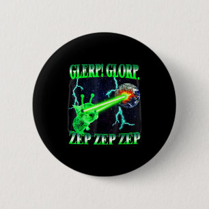 Glerp Glorp Lustige Außerirdische Katze Meme Gnarp Button