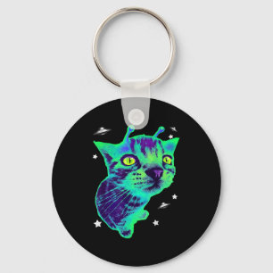 Glerp Glorp Lustige Außerirdische Katze Meme Gnarp Schlüsselanhänger