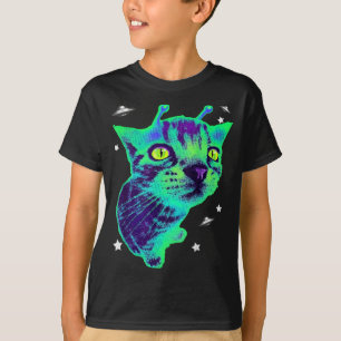 Glerp Glorp Lustige Außerirdische Katze Meme Gnarp T-Shirt