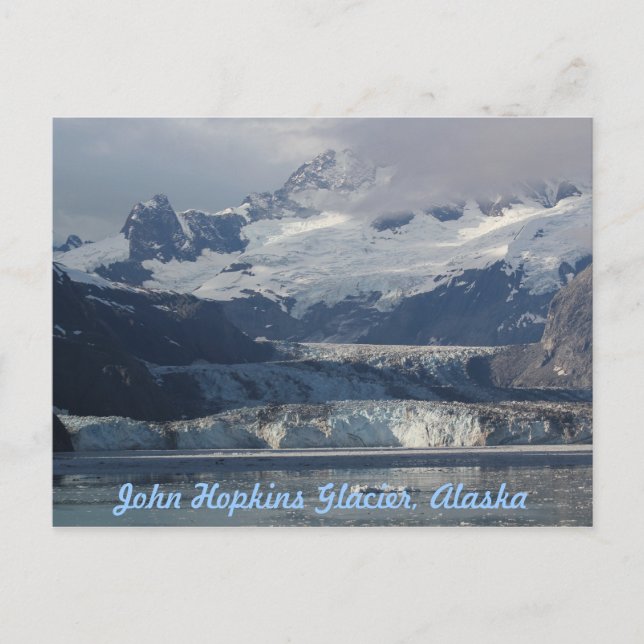 Gletscher-Alaska-Postkarte Johns Hopkins Postkarte (Vorderseite)