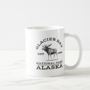 Gletscher-Bay-Nationalpark Alaska Elch Wandern Out Kaffeetasse