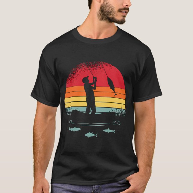 Gletscher, Fliegenfischen T-Shirt (Vorderseite)