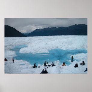Gletscher-Hikers Poster