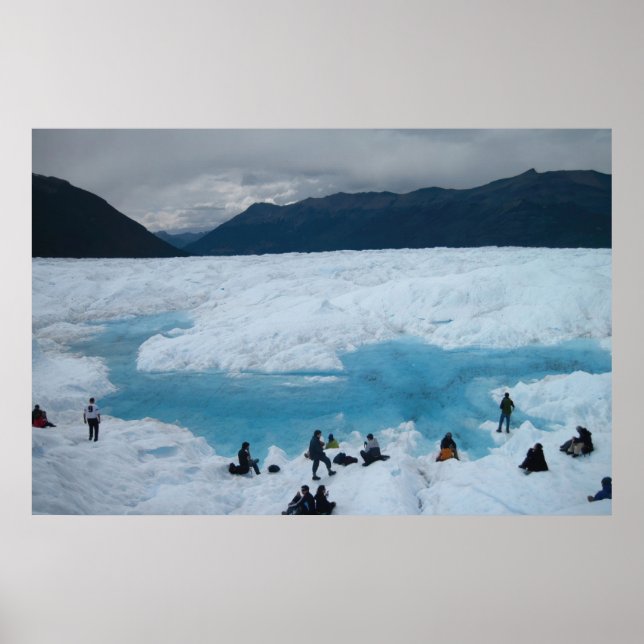 Gletscher-Hikers Poster (Vorne)