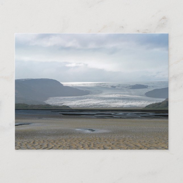 Gletscher im Nationalpark Vatnajokull - Island Postkarte (Vorderseite)