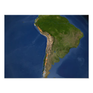 Gletscher in den Regionen von Südamerika Fotodruck