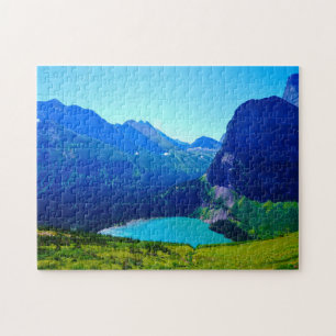 Gletscher in Montana. Puzzle