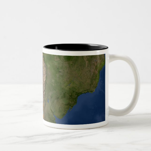 Gletscher in südamerikanischen Regionen Zweifarbige Tasse (Rechts)