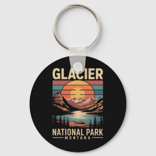 Gletscher-Nationalpark Bär Vintage Montana Wandern Schlüsselanhänger