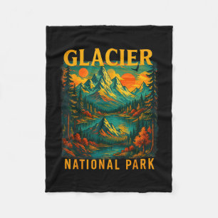 Gletscher-Nationalpark Retro-Bergreisen Fleecedecke