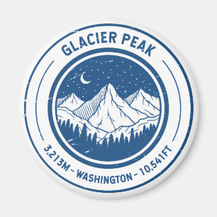 Gletscher Peak Washington Wandern Skifahren Magnet