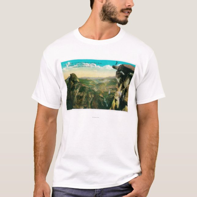 Gletscher-Punkt, halbe Haube und Yosemite-Tal T-Shirt (Vorderseite)