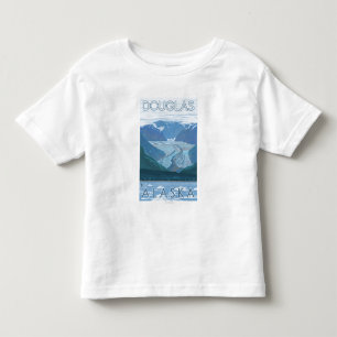 Gletscher-Szene - Douglas, Alaska Kleinkind T-shirt
