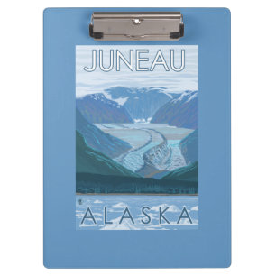Gletscher-Szene - Juneau, Alaska Klemmbrett