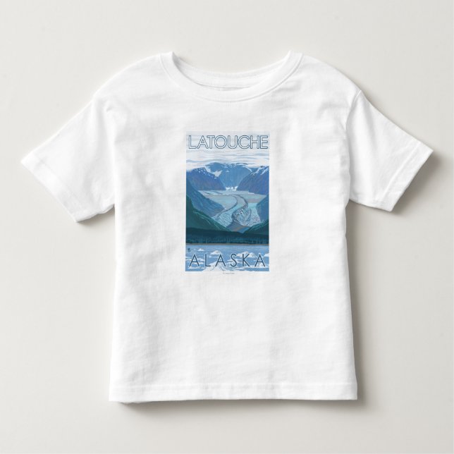 Gletscher-Szene - Latouche, Alaska Kleinkind T-shirt (Vorderseite)