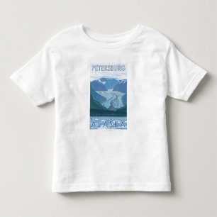 Gletscher-Szene - Petersburg, Alaska Kleinkind T-shirt
