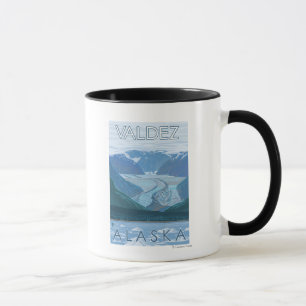 Gletscher-Szene - Valdez, Alaska Tasse
