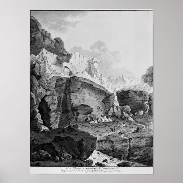 Gletscher von Grindelwald Poster (Vorne)