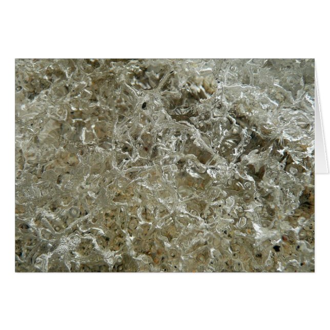 Gletschereis Abstrakte Naturstruktur (Vorderseite (Horizontal))