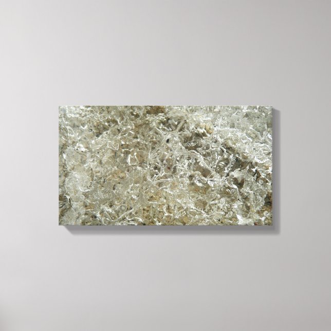 Gletschereis Abstrakte Naturstruktur Leinwanddruck (Vorderseite)