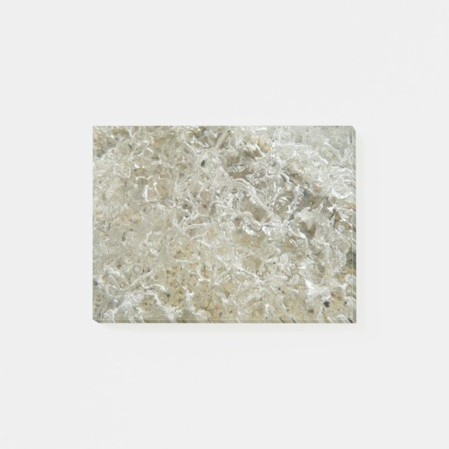 Gletschereis Abstrakte Naturstruktur Post-it Klebezettel (Vorderseite)