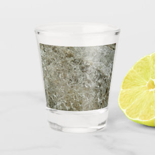 Gletschereis Abstrakte Naturstruktur Schnapsglas