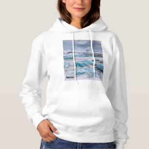Gletschereislandschaft, Island Hoodie