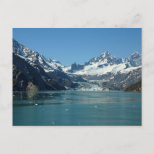 Gletschergeprägte Gewässer Alaskas Postkarte