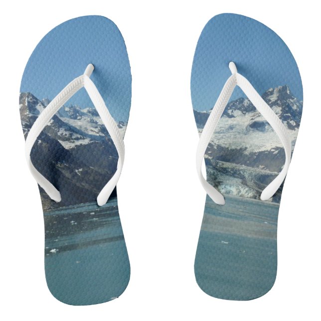 Gletschergewässer von Alaska Gefüttert Flip Flops (Fußbett)
