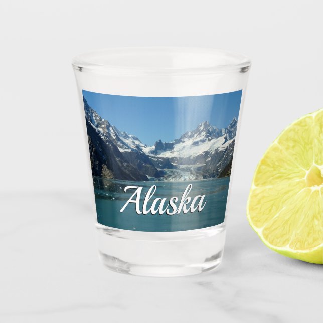 Gletschergewässer von Alaska Gefüttert Schnapsglas (Vorderseite)