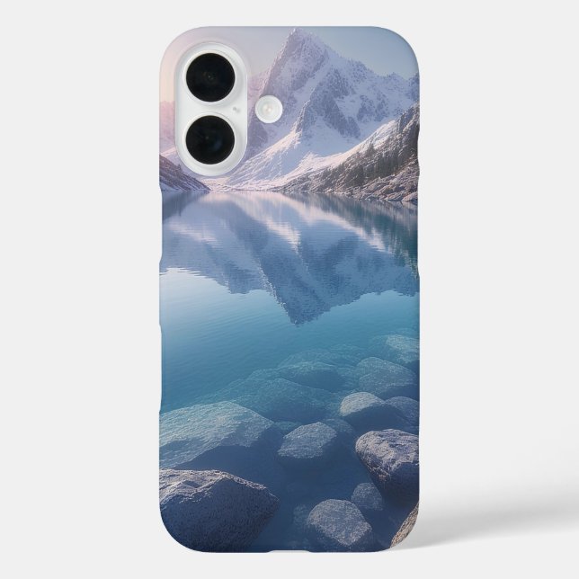 Gletscherkante Kristallwasser Case-Mate iPhone Hülle (Rückseite)
